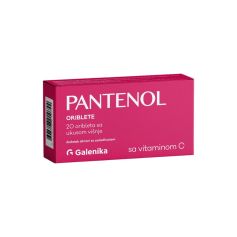 Pantenol sa vitaminom C višnja 20 oribleta