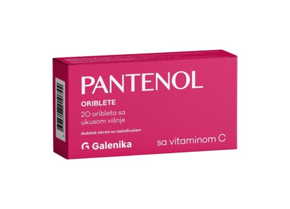 Pantenol sa vitaminom C višnja 20 oribleta