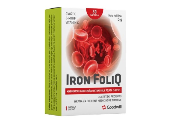 Goodwill Iron Foliq 30 kapsula