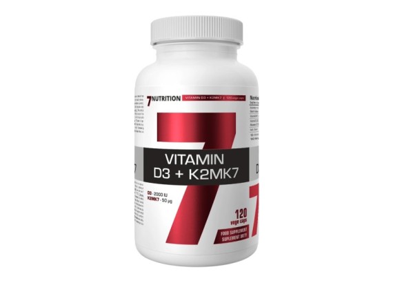 7Nutrition VITAMIN D3 + K2MK7 120 kapsula