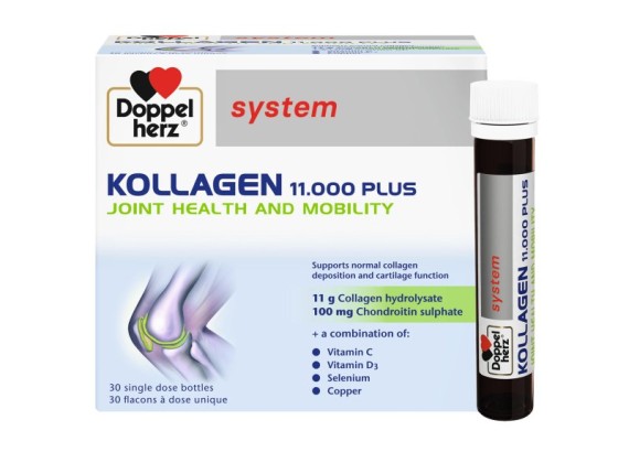 DOPPEL HERZ System Kollagen 11.000 Plus 30 bočica