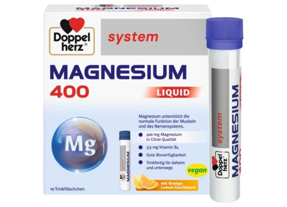 DOPPEL HERZ System Magnezijum 400 Liquid 10 ampula