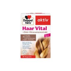 DOPPEL HERZ Aktiv za kosu Biotin + Cink + Proso 30 tableta