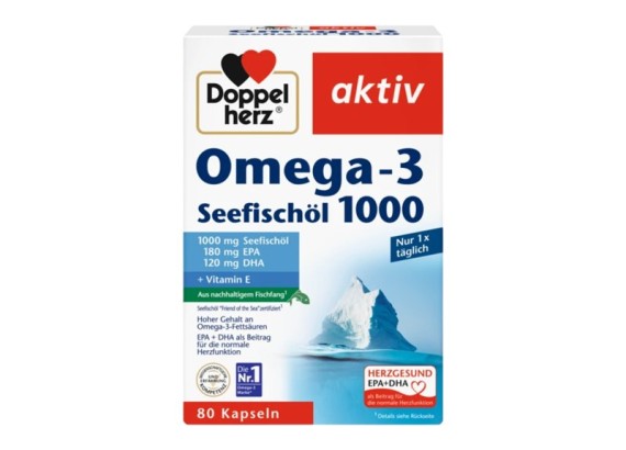 DOPPEL HERZ Aktiv Omega 3  1000  80 kapsula