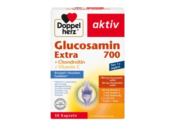 DOPPEL HERZ Aktiv Glukosamin Extra 700 + Chondroitin 30 kapsula