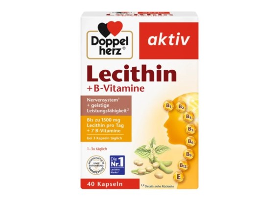 DOPPEL HERZ Aktiv Lecithin+ B 40 kapsula