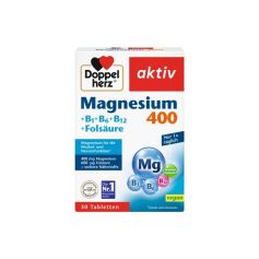 DOPPEL HERZ Aktiv Magnezijum 400 + Folna Kiselina 30 tableta