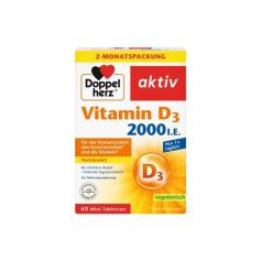 DOPPEL HERZ Aktiv Vitamin D3 2000 50 tableta