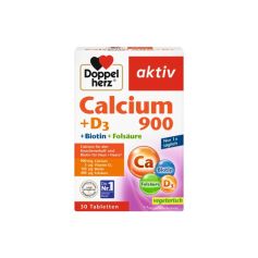 DOPPEL HERZ Aktiv Calcium 900 + D3+ Biotin 30 tabela