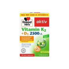 DOPPEL HERZ Aktiv K2+D3 2500 IU 30 tableta