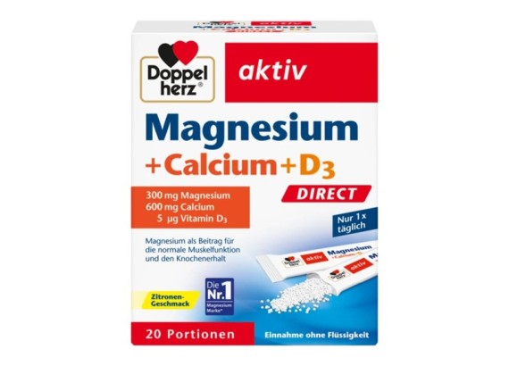 DOPPEL HERZ Aktiv Magnezijum+ Kalcijum+ D3 Direct 1 kesica