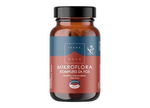 TerraNova MIKROFLORA + FOS kompleks 50 vege-kapsula