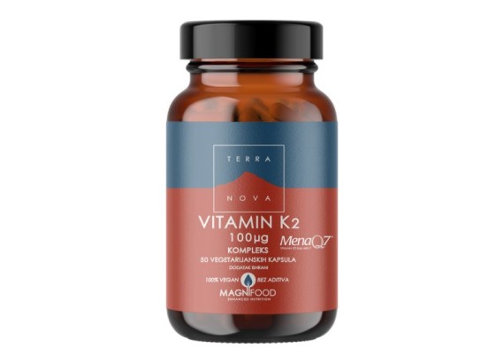 TerraNova Vitamin K2 100 mcg kompleks 50 vege-kapsula