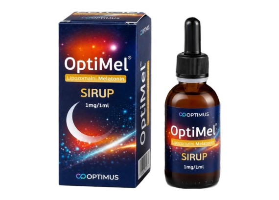 OptiMel sirup (Lipozomalni melatonin) 1mg/1ml, 50 ml