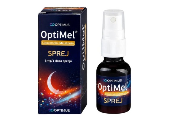 OptiMel sprej (Lipozomalni melatonin) 1mg/1 doza spreja, 20 g