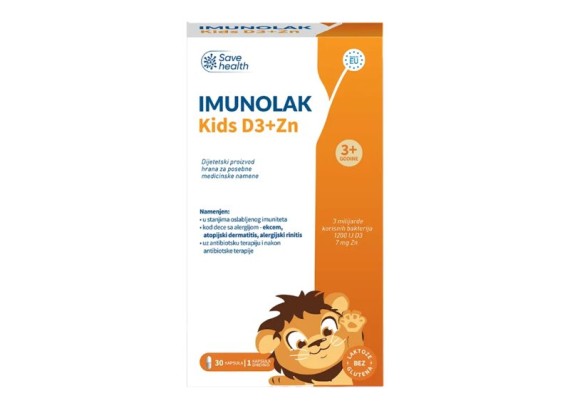 Imunolak Kids D+Zn 30 kapsula