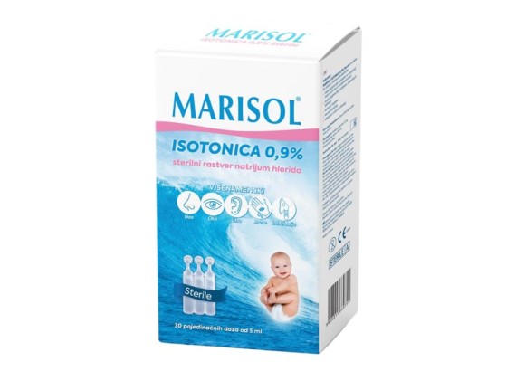 Marisol izotonični rastvor (0,9%) za ispiranje nosa i oka, 1 komad (5 ml)