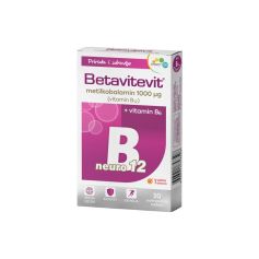Betavitevit B12 Neuro + vitamin B6, 30 sublingvalnih tableta