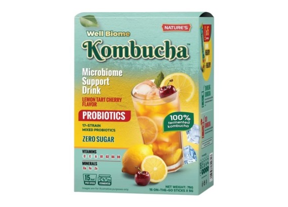 Well Biome Kombucha - limun i višnja, 15 kesica