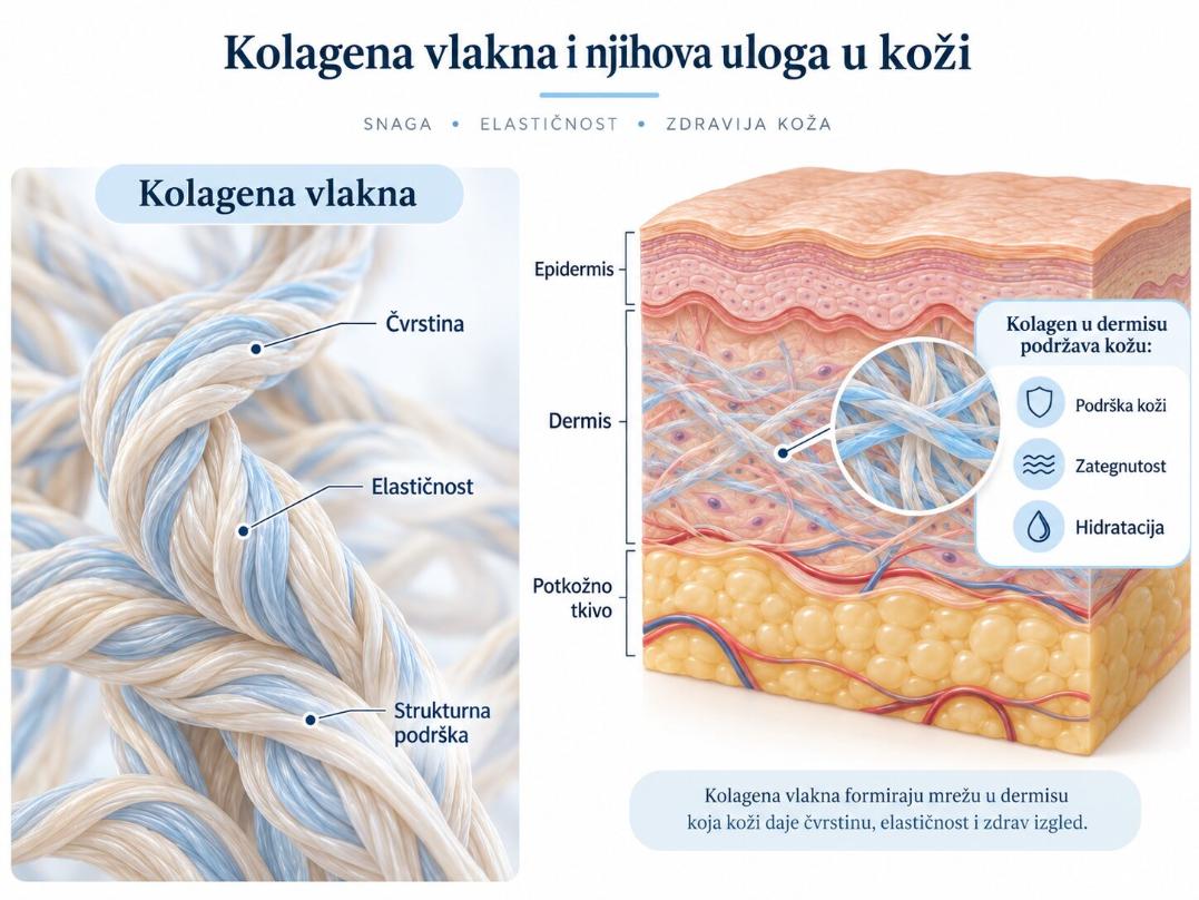 kolagen vlakana i njihova uloga u koži